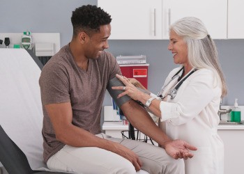 Man at the doctor’s office